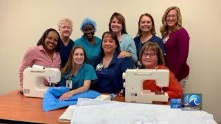 Sterile to snuggly: Sentara workers recycle medical supplies into sleeping mats for local shelter an