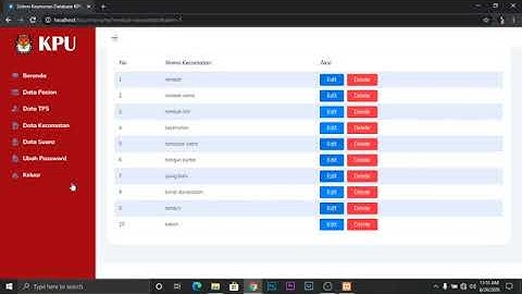 DEMO TA 32.1 APLIKASI KRIPTOGRAFI  VIGENERE CIPHER   KEAMANAN DATA SUARA HASIL PEMILU DI DATABASE