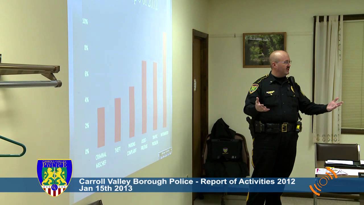 Carroll Valley Police 2012 Year in Review YouTube