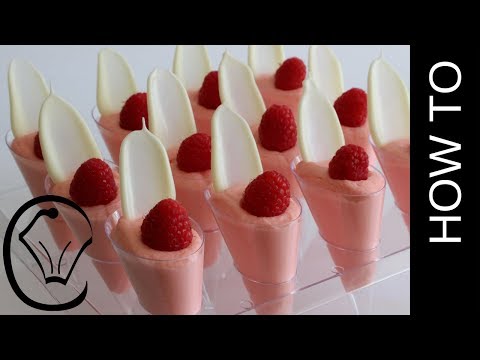वीडियो: रास्पबेरी के साथ व्हाइट चॉकलेट मूस