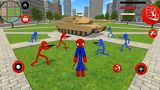 Super Spider Stickman: Rope Hero - Android Gameplay #3  screenshot 5