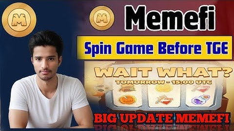 Memefi New Update | Memefi New Update Spin Game | Memefi New Update Toady | Memefi Spin Game #memefi