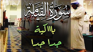 سورة القيامة خاشعة جدا باكية جدا لا توصف وابداااع رهيب للقارئ زايد العطية 1442