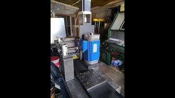DIY Precision Black Granite CNC Machine from scrap. Part6 - Assembly all parts and first milling.