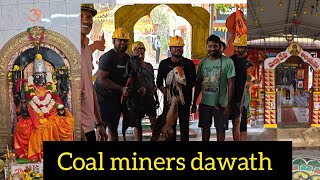 Coal miners daawath🔥#sccl#singareni#daawath#coalmines#coalminer#mining #underground#telangana#mines