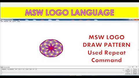 How to create a pattern logo language used repeat command
