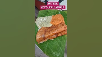 🔥 Butter Set Masala Dosa | Crispy Outside, Buttery Soft Inside! 😋✨ #streetfood