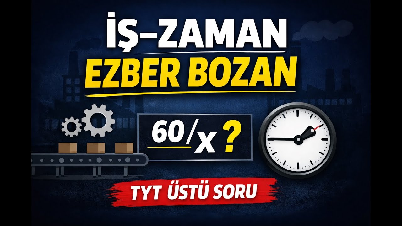 Üretim Hattı Sorusu | İşçi –Zaman Problemleri (Model Kurma) | TYT - KPSS - AYT Matematik