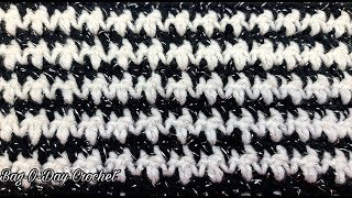 Easy Crochet Houndstooth Stitch For Beginners/Free Tutorials Using Houndstooth Stitch Bag O Day #692