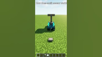 How does the sculk sensor work?