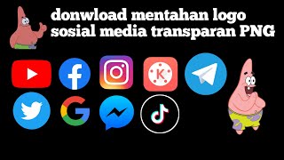 Bagi-bagi mentahan logo sosial media transparan (PNG)