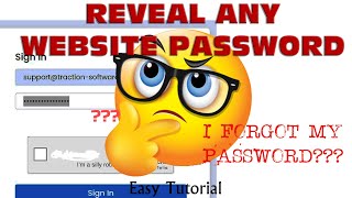 Quick Tech Tip! Reveal Any Website Password / Forgotten Password / Starred Out / Hidden Password