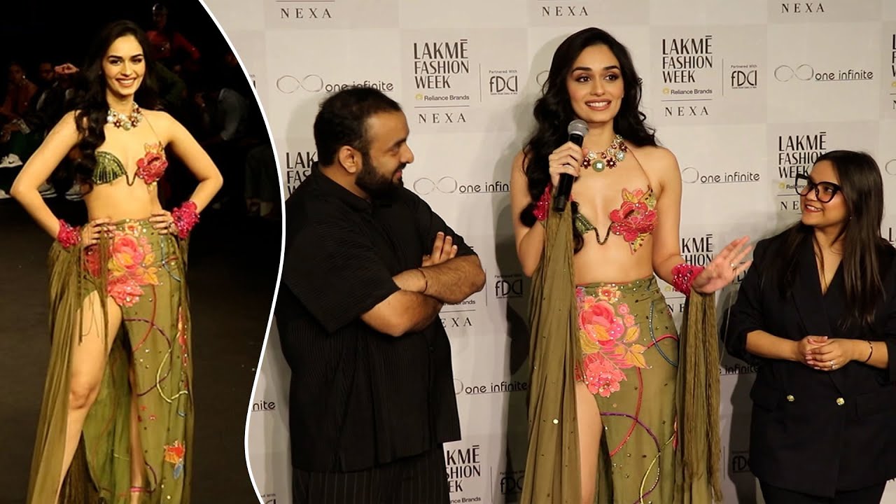 Miss World Manushi Chhillar's Magical Green Glamorous Look For The Lakme Fashion Week 2024