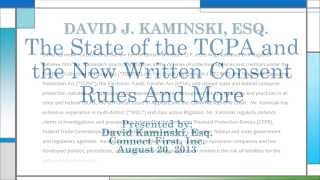 The Contact Center's Guide to the TCPA Legislation Webinar