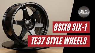First Look: 9SIX9 SIX-1 TE37 Style 17x9 5x114.3 et25 Carbon Gray Wheels | 9001-1790-25-514-DGR