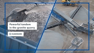 In the Granite Quarry with Kleemann: MOBICAT MC 110(i) EVO2, MOBICONE MCO 90(i) EVO2, MOBIBELT MBT24