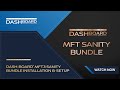 Dashboard mft3 sanity bundle installation  setup