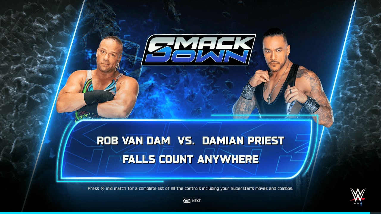 WWE 2K25 — Роб Ван Дам против Дэмиана Приста — Whole F'n Show против Карателя