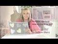 Heart reverse applique sewing machine mat by Debbie Shore
