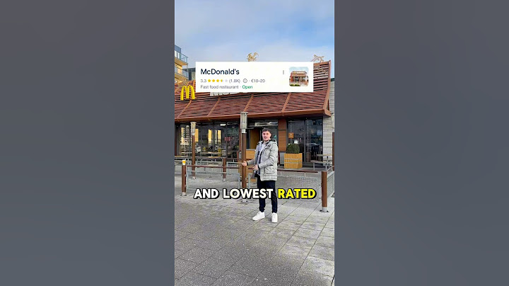 1 Star vs 5 Star McDonald’s