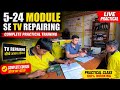 Led tv me 5-24 Module kaise lagaye | Led tv repairing karna sikhe | 5-24 Module kaise use karen 
