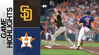 Padres vs. Astros Game Highlights (9\/10\/23) | MLB Highlights