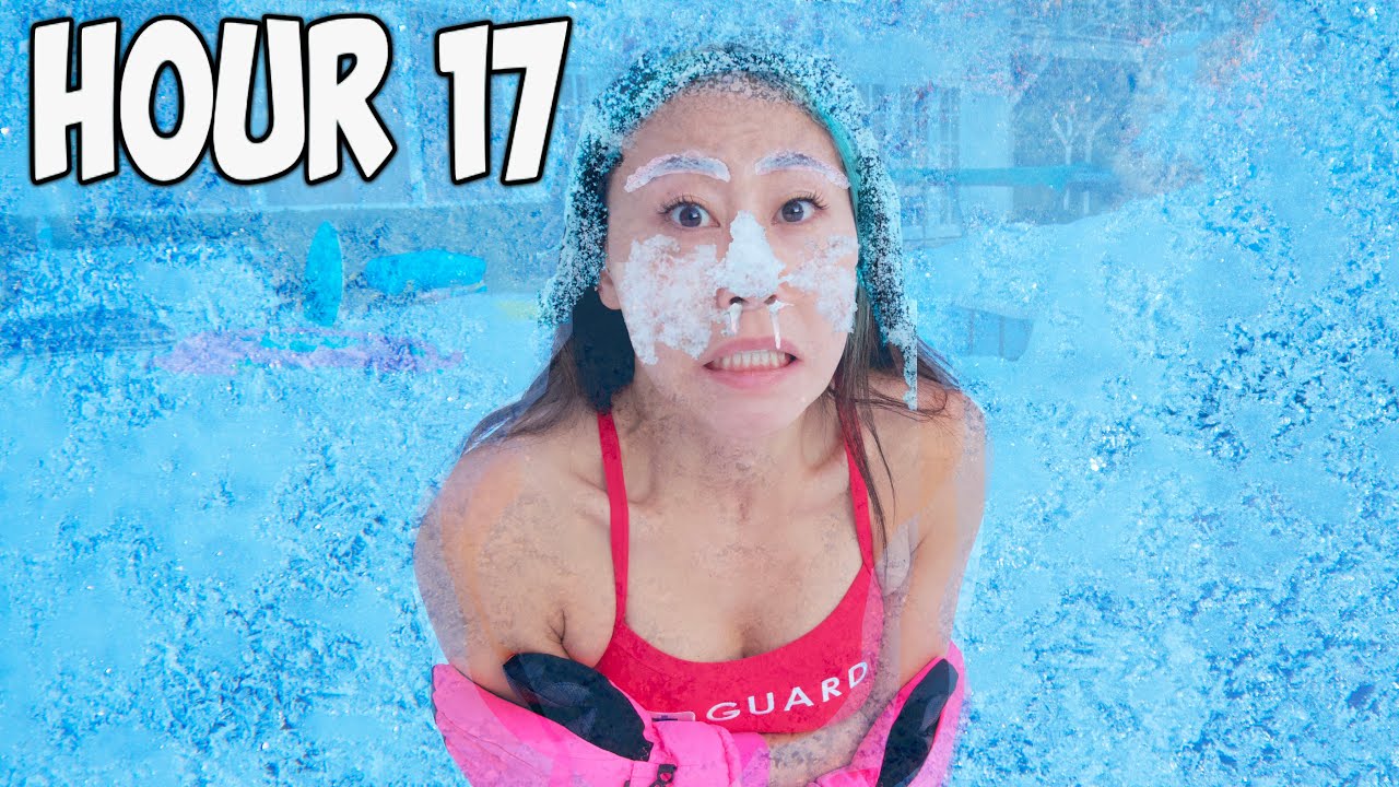 I SURVIVED 24 HOURS STRAIGHT IN ICE!! - YouTube
