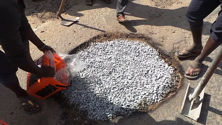 Instant Pothole repair in Bengaluru India  using Instarmac