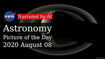 APOD: 2020-08-08 - Crescent Saturn (Narrated by Emma)