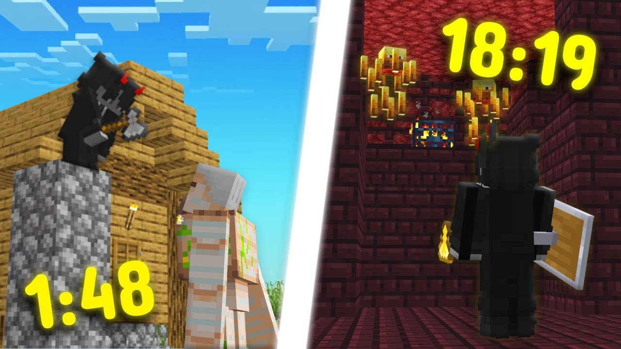 How I Beat Minecraft in Under 30 Minutes!