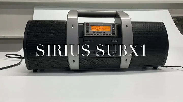 Sirius SUBX1 boom box preview