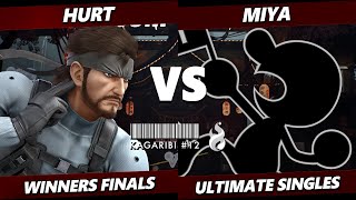 Kagaribi 12 WINNERS FINALS - Hurt (Snake) Vs. Miya (Game & Watch) Smash Ultimate - SSBU