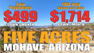 Escape to Serenity – Five Acres in Mohave County AZ for Only $499 Down/Mo!