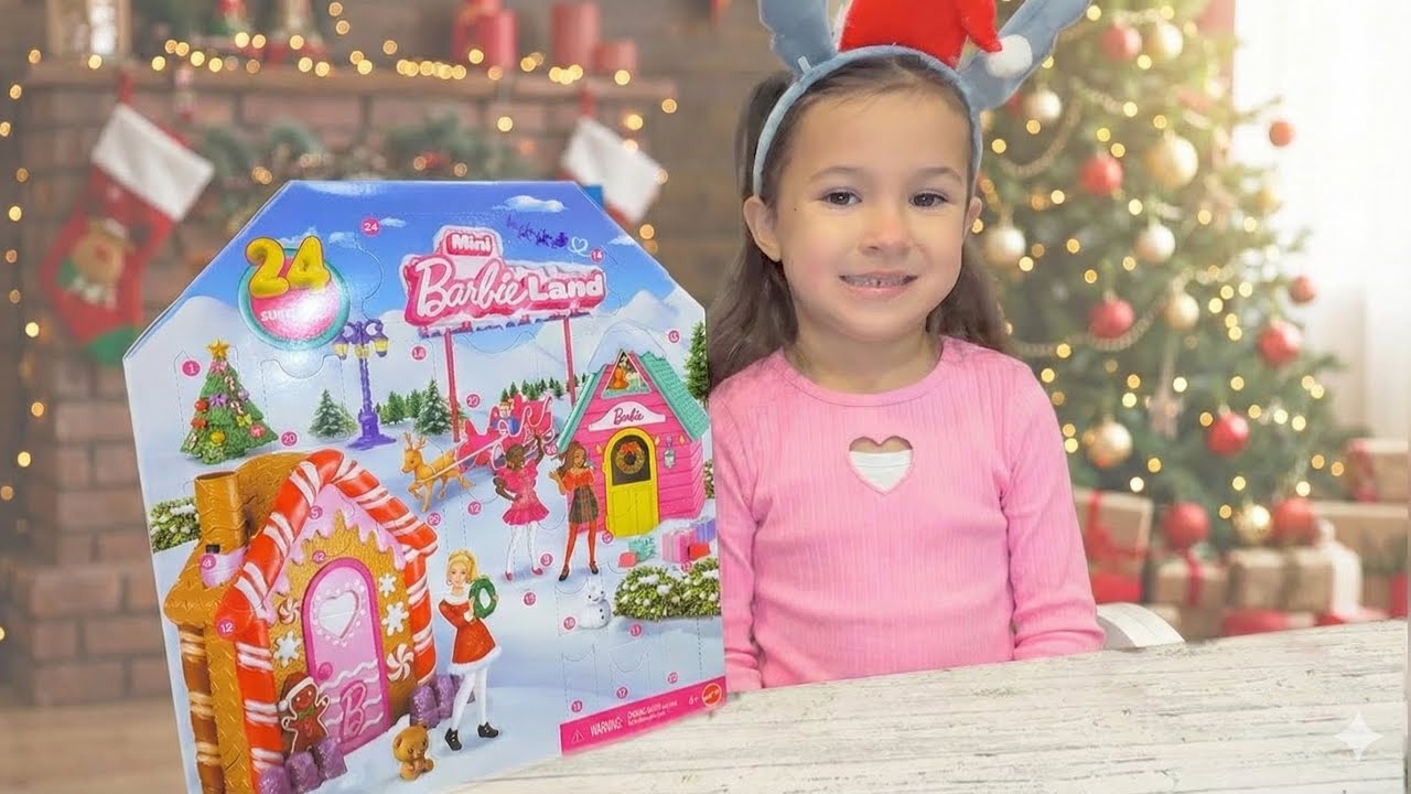 opening a Barbie ADVENT Calendar with OAK! 24 Mystery Surprises and FULL Advent Calendar Reveal