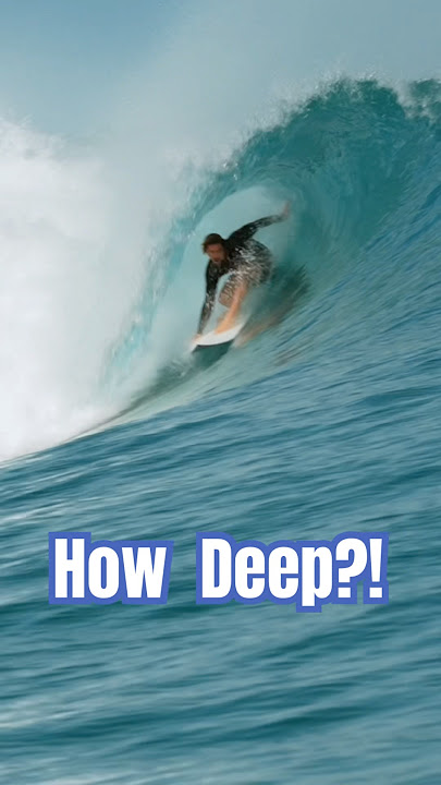 How deep does this guy get ? #surfing #paradise #indonesia #islands #surfers #surf #waves #mentawai