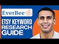 Full everbee tutorial  etsy keyword research guide