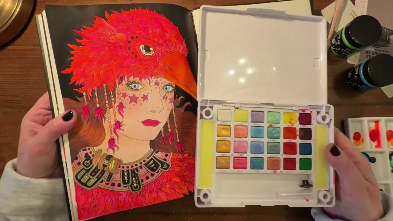 Завершенные раскраски и незавершенные работы за январь