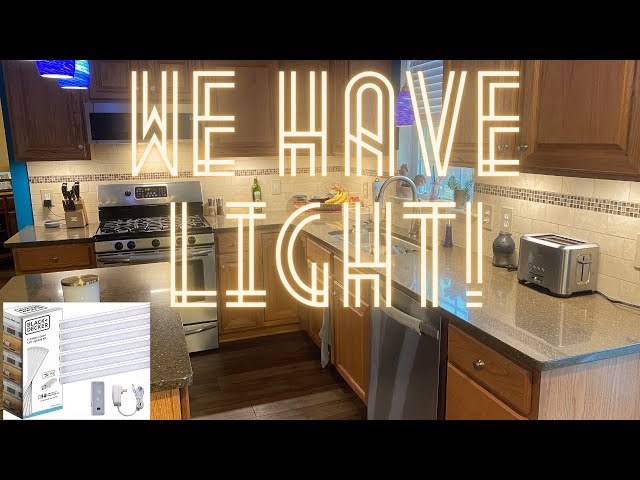 Black and Decker under cabinet lighting install with Alexa 
