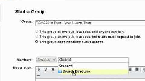 TGMC 2010 - Demo - Creating a private group on My developerWorks for your team