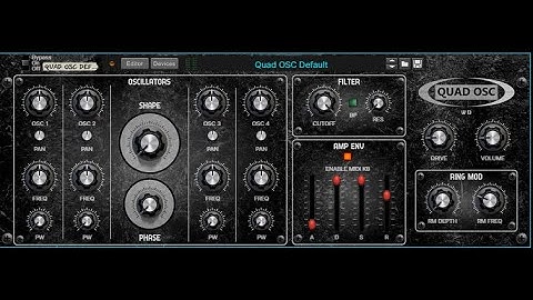Reason 12 Combinator: Quad Osc drone/synth
