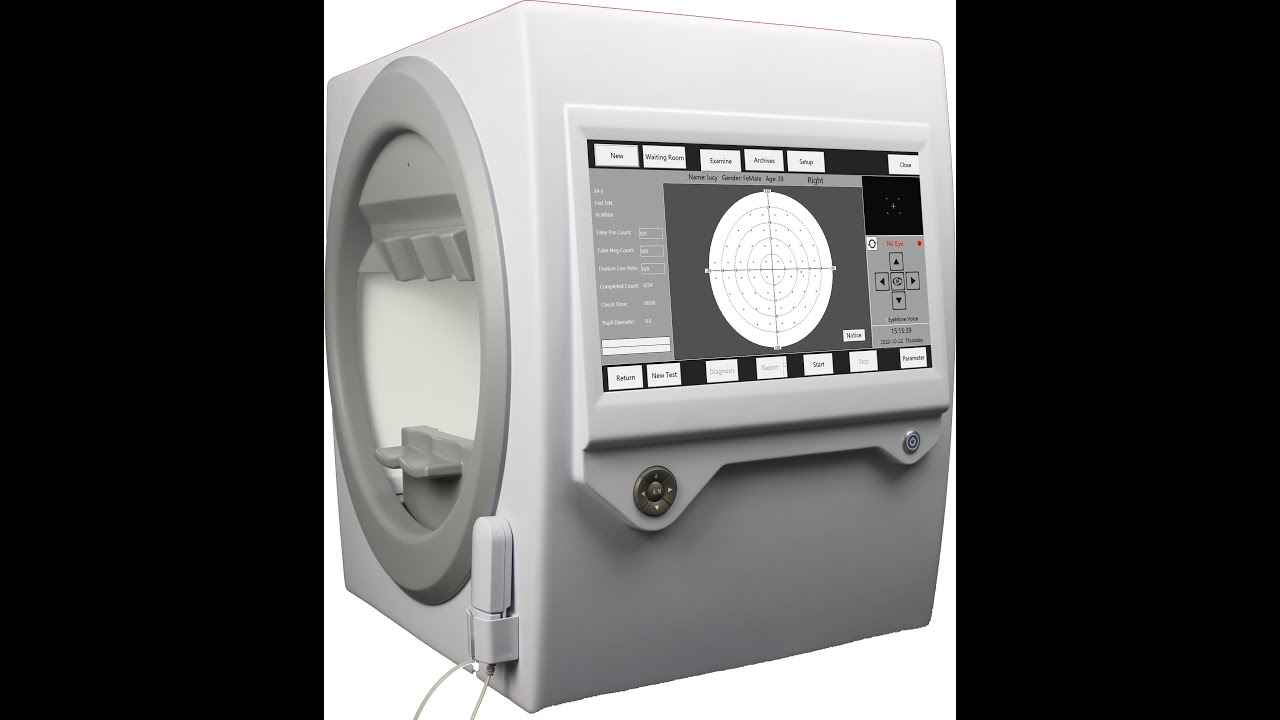 AP-100 Auto Perimeter software operation - YouTube