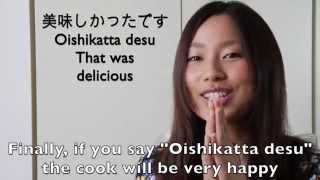 Useful Japanese phrases for eating