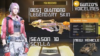 SEASON 10 LEAKS | Gunzo Voicelines | New Scylla | Diamond Legendary Swordfish | COD Mobile | CODM screenshot 5