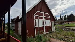Riding the train in Pioneer Park, Fairbanks, Alaska