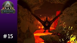 Fighting Through the Lava Cave!  ARK Fjordur Let's Play Ep.  15