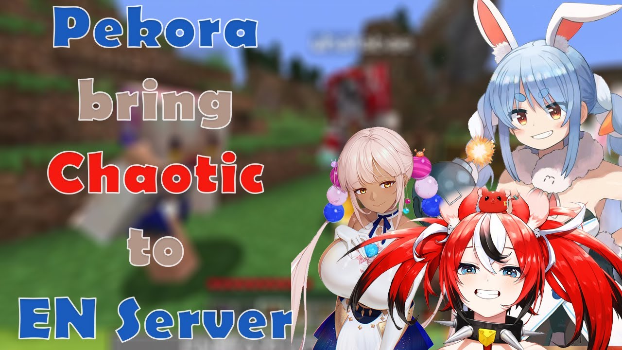 The Moment when Pekora bring her CHAOTIC to EN Server with Bae and Sana as 