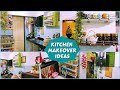 Small kitchen makeover on a budget  non modular kitchen organization  kitchen decorating ideas