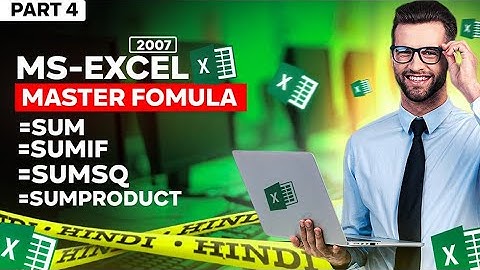 #4 How to Use SUM, SUMIF, SUMSQ, SUMIFS, Formula in Ms Excel I #Different type of sum formula
