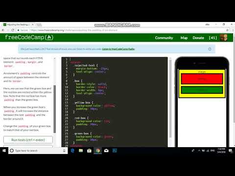 Adjusting the Padding of an Element   Free Code Camp