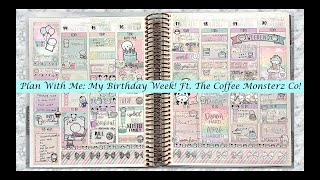 Plan With Me for My Birthday Week, Ft  The Coffee Monsterz Co @carolinesplans